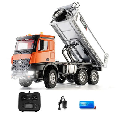 Volquete Huina Full Metal 6X6 Control Remoto Escala 1:14